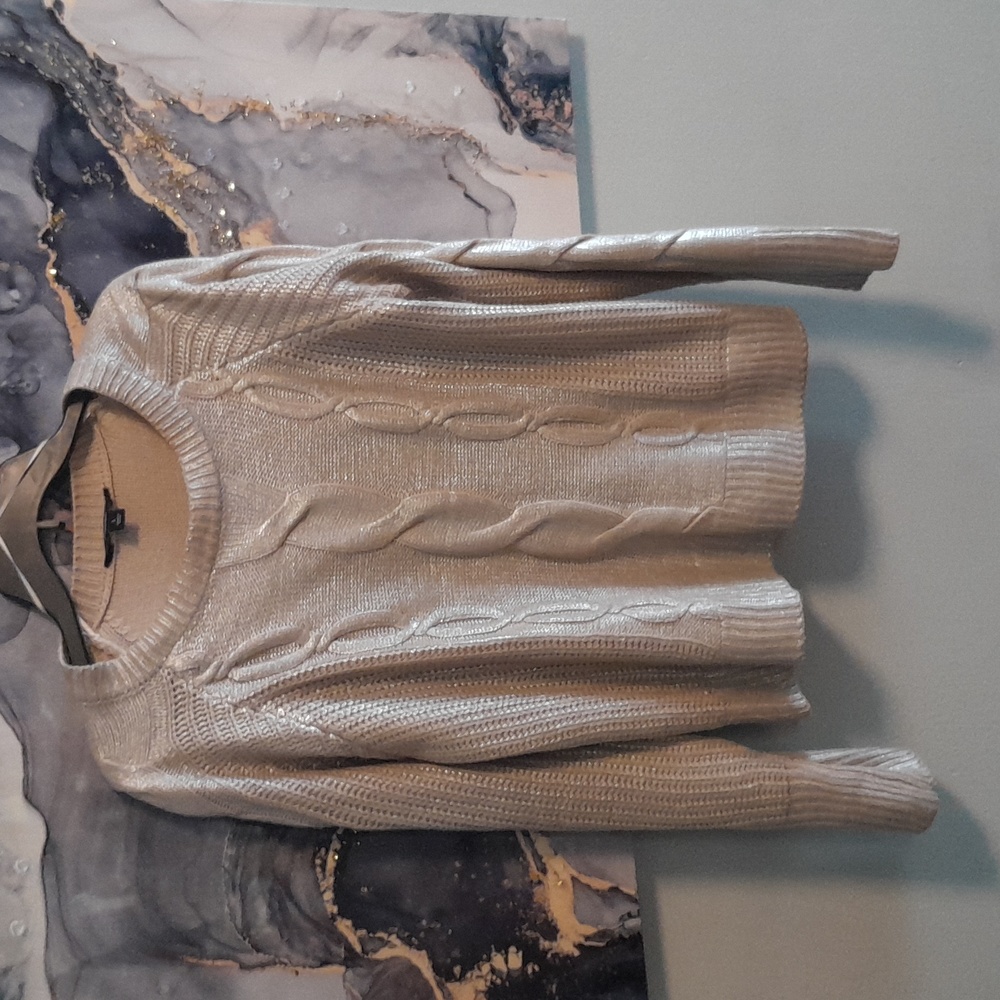 Vera Wang metallic Sweater.